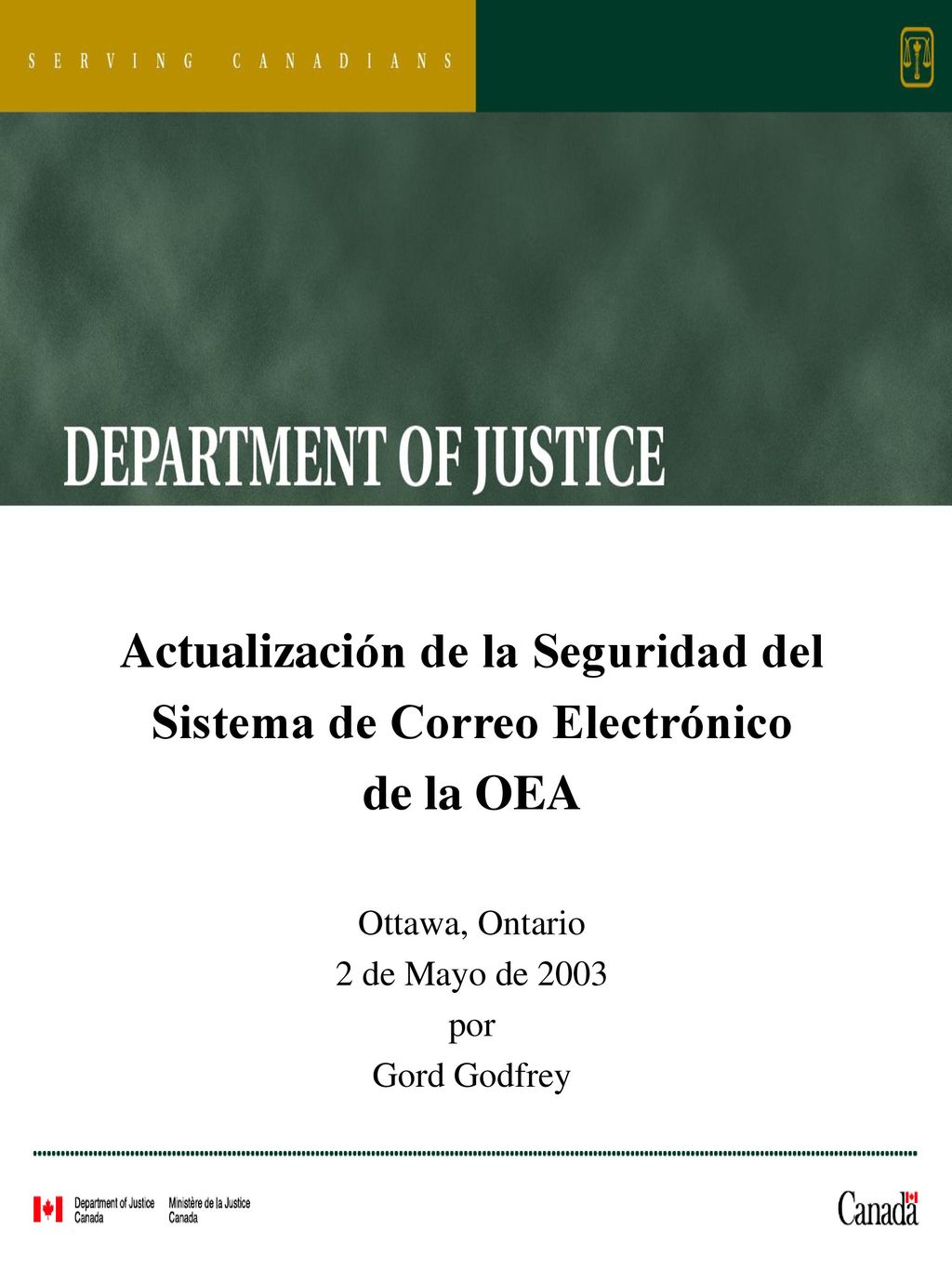 Actualización de la Seguridad del Sistema de Correo Electrónico
