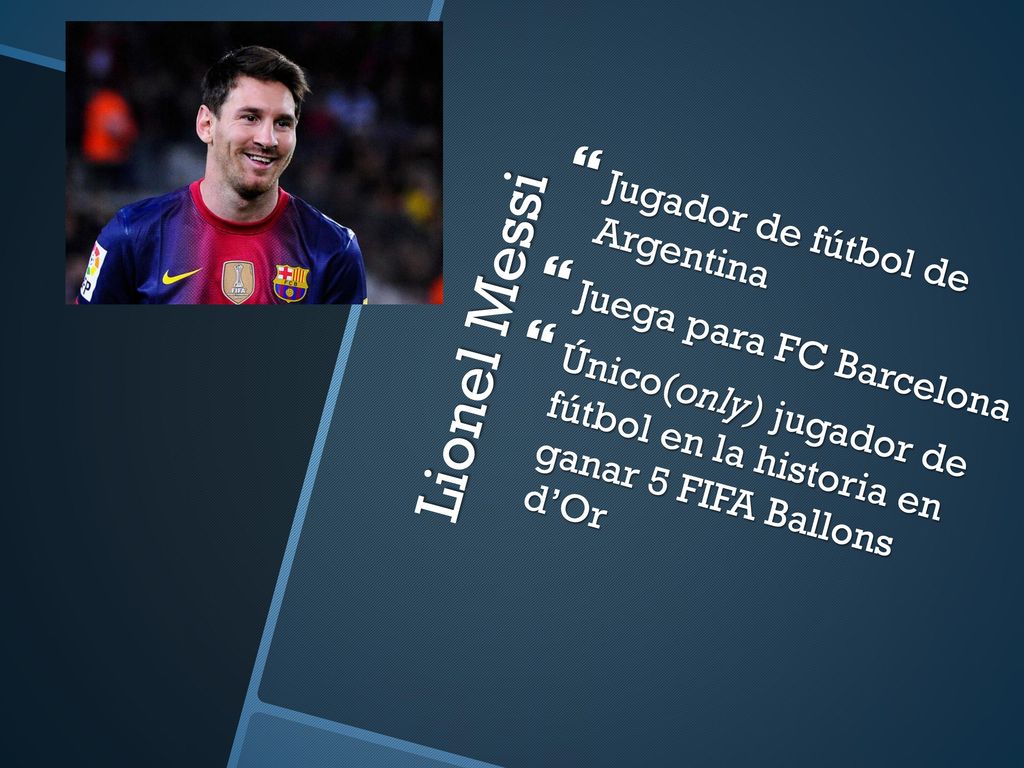 Lionel Messi Jugador de fútbol de Argentina Juega para FC Barcelona