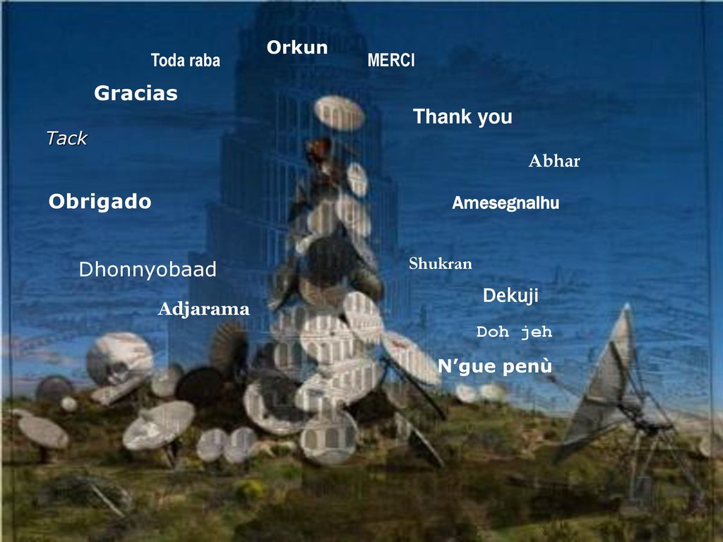 Gracias Thank you Obrigado Dhonnyobaad Orkun Toda raba MERCI Tack