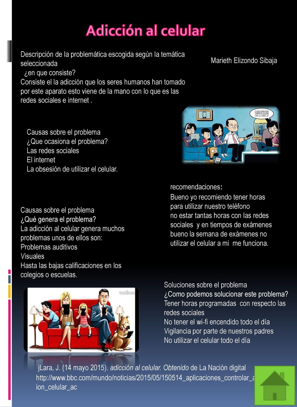 Adicción al celular Descripción de la problemática escogida según la temática seleccionada. ¿en que consiste