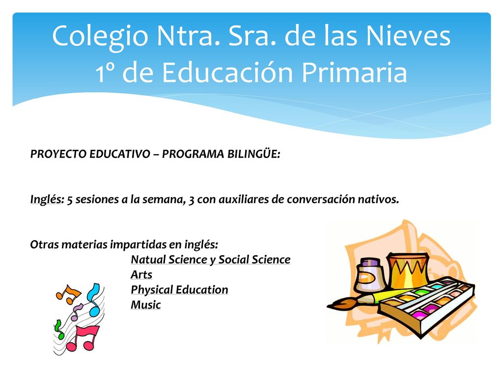 Colegio Ntra. Sra. de las Nieves 1º de Educación Primaria