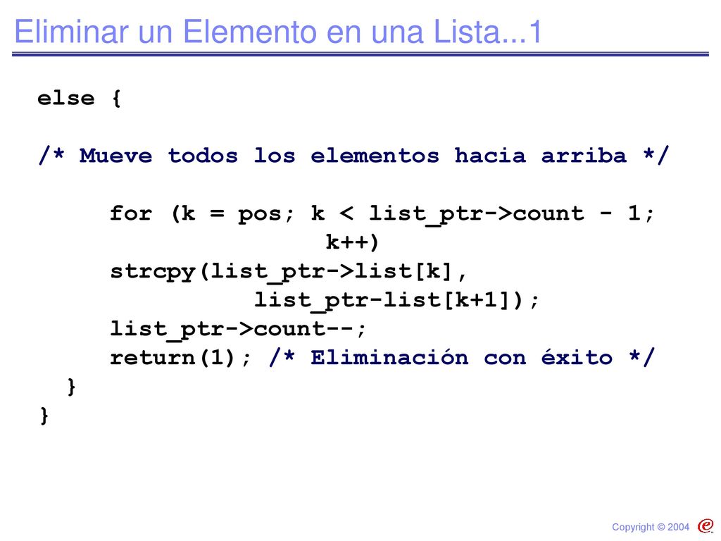 Eliminar un Elemento en una Lista...1