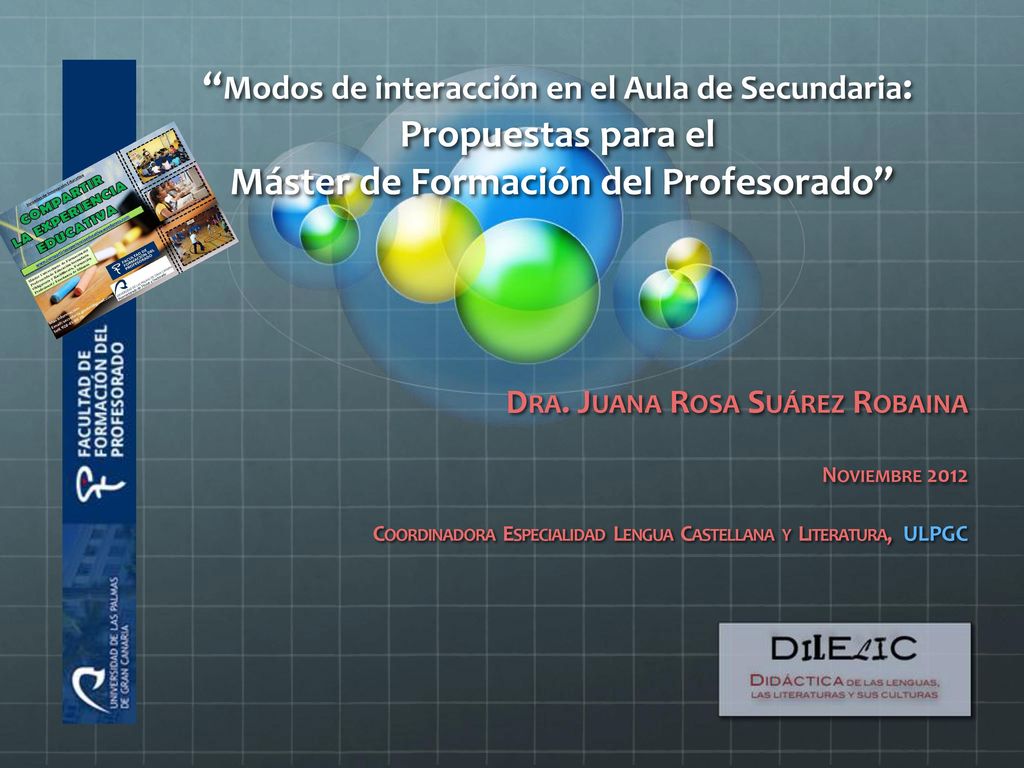 Modos de interacción en el Aula de Secundaria: Propuestas para el Máster de Formación del Profesorado