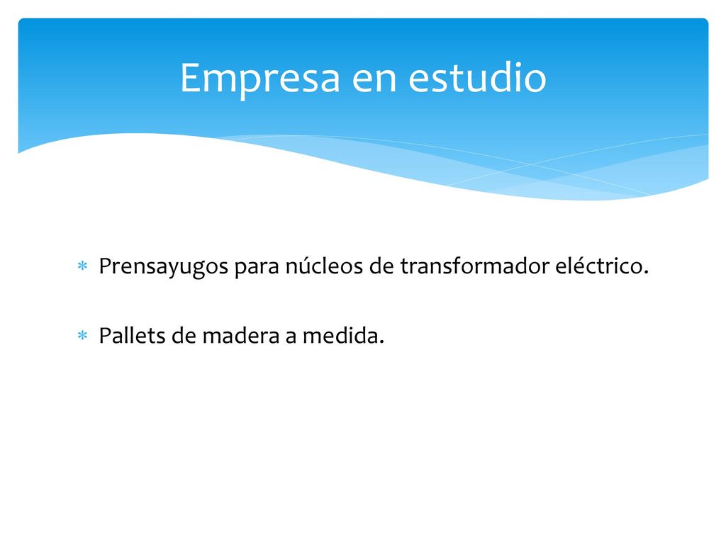 Empresa en estudio Prensayugos para núcleos de transformador eléctrico. Pallets de madera a medida.