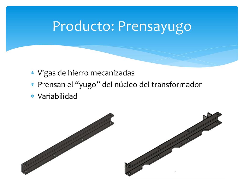 Producto: Prensayugo Vigas de hierro mecanizadas
