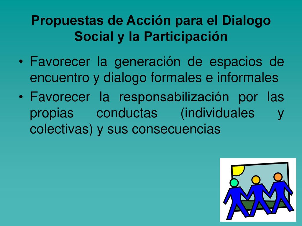 Propuestas de Acción para el Dialogo Social y la Participación