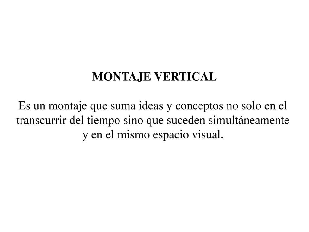 Es un montaje que suma ideas y conceptos no solo en el