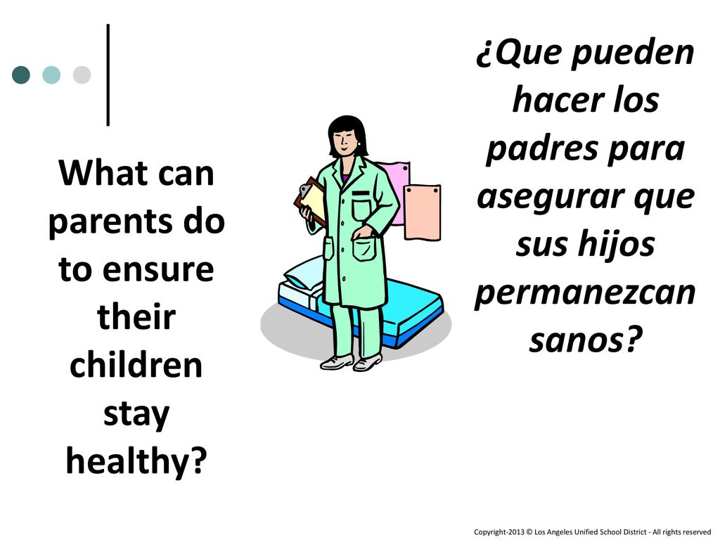What can parents do to ensure their children stay healthy