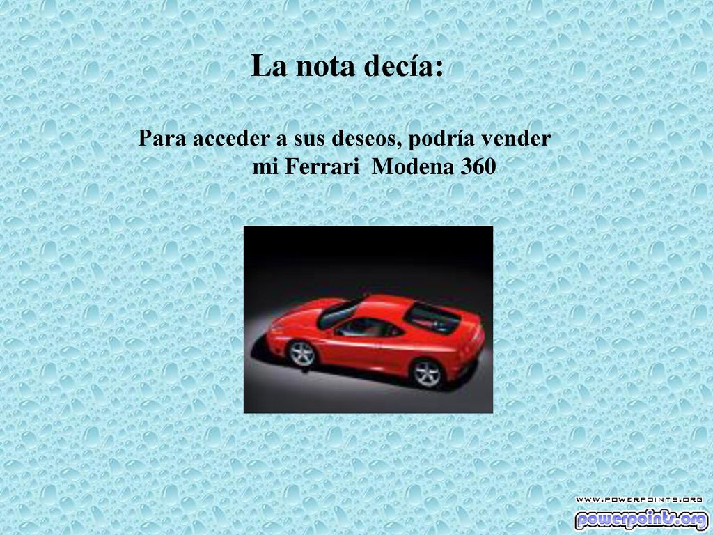 La nota decía: Para acceder a sus deseos, podría vender
