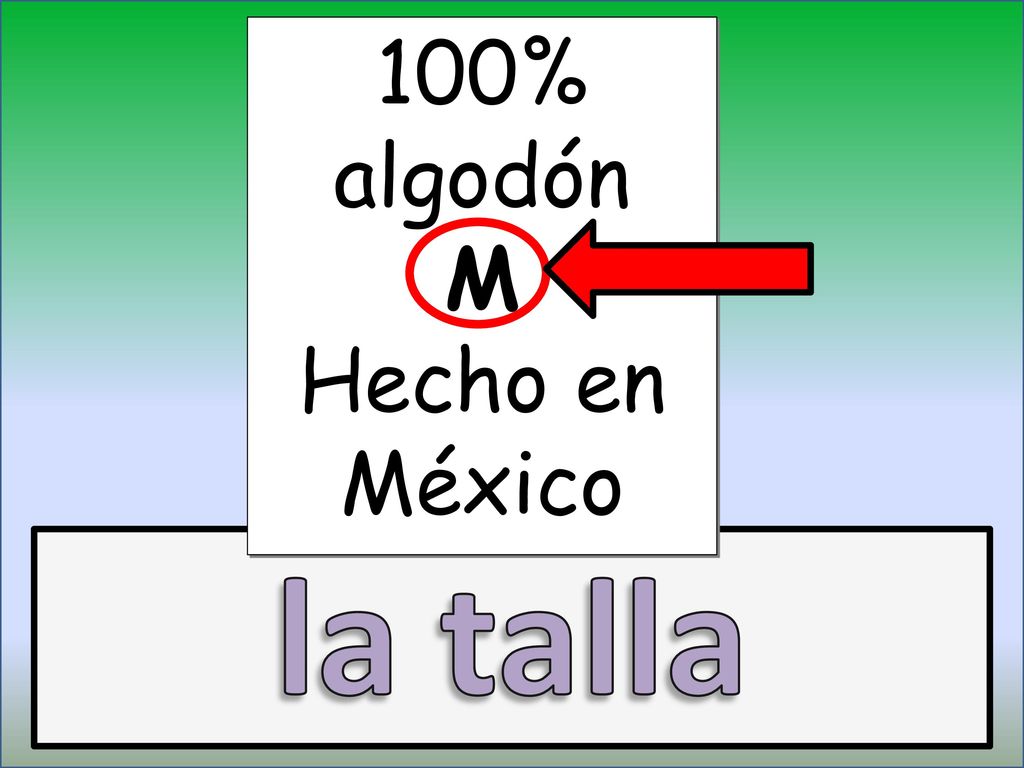 100% algodón M Hecho en México la talla the size (clothing)