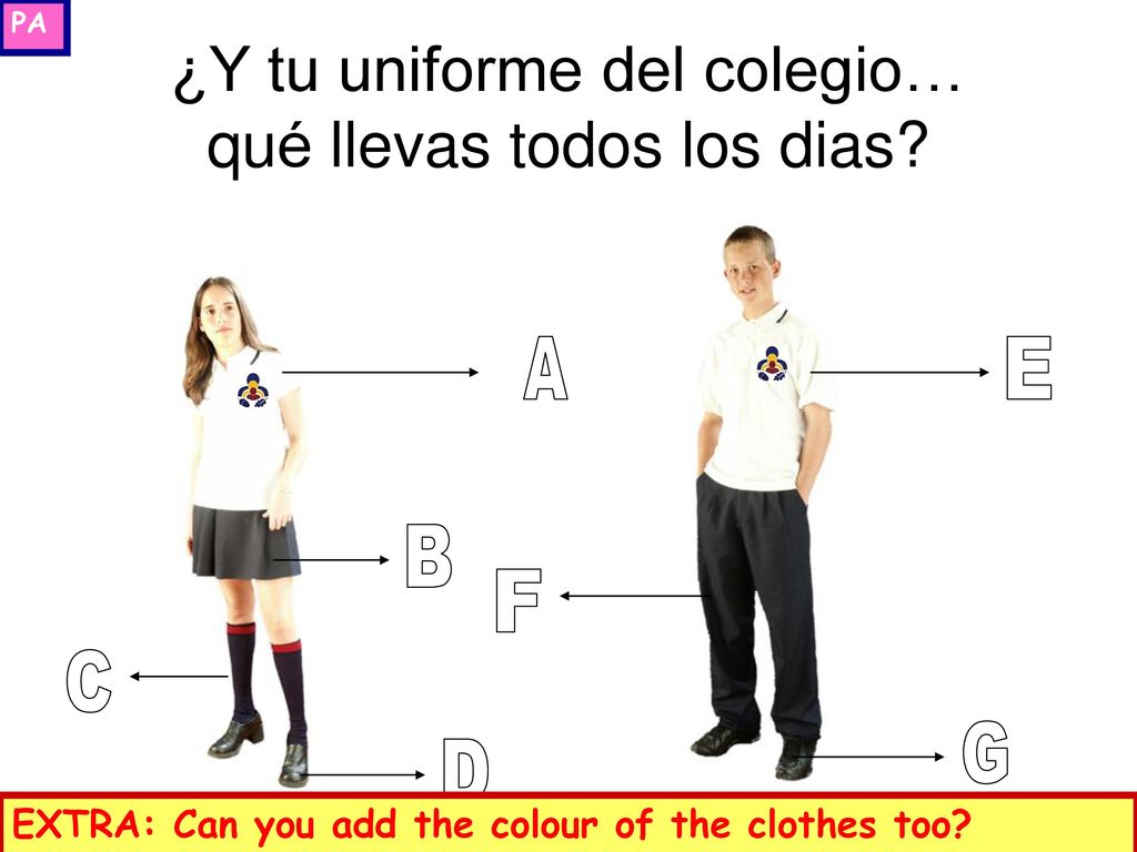 ¿Y tu uniforme del colegio… qué llevas todos los dias