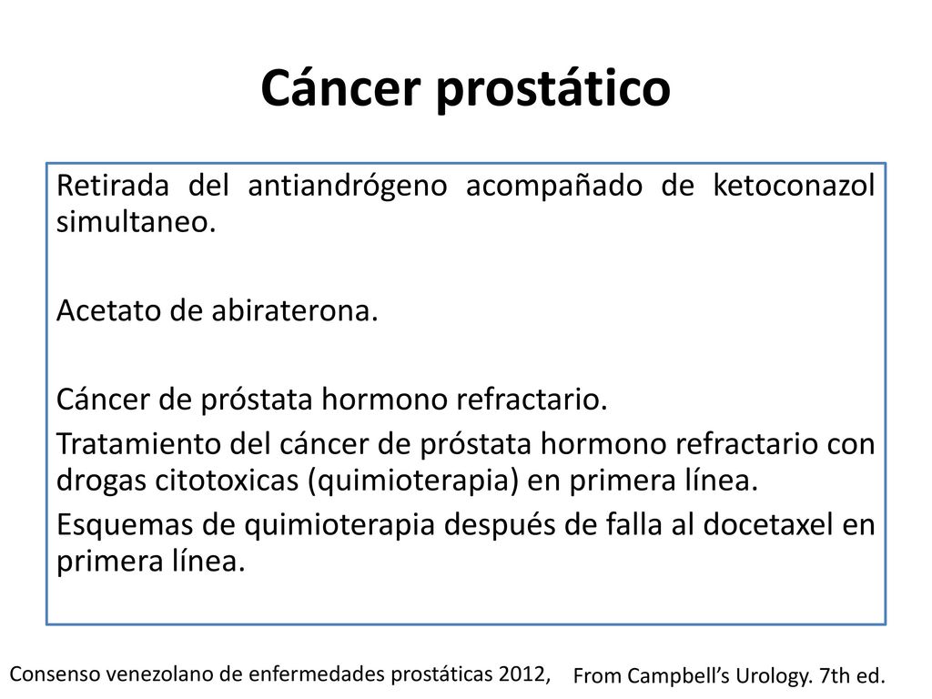 cancer de prostata hormonorefractario)