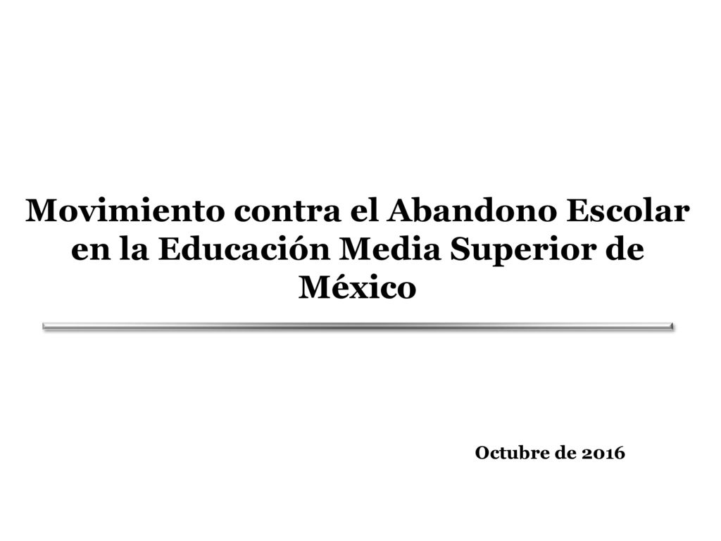 Movimiento contra el Abandono Escolar en la Educación Media Superior de México
