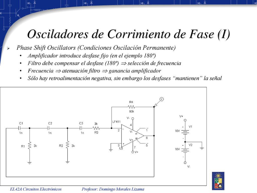 Osciladores de Corrimiento de Fase (I)