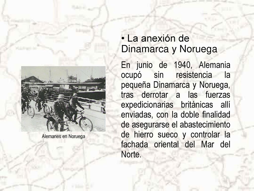 La anexión de Dinamarca y Noruega