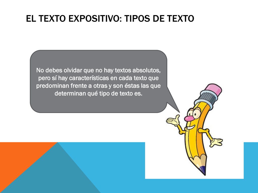 El texto expositivo: tipos de texto