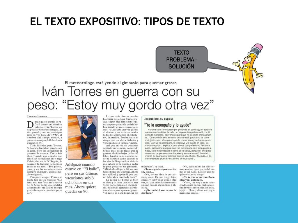 El texto expositivo: tipos de texto