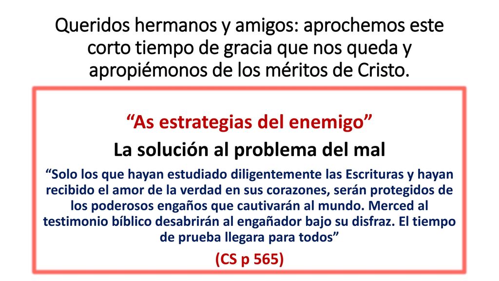 As estrategias del enemigo La solución al problema del mal