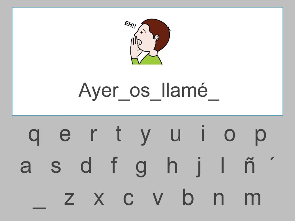 Ayer_os_llamé_ q e r t y u i o p.