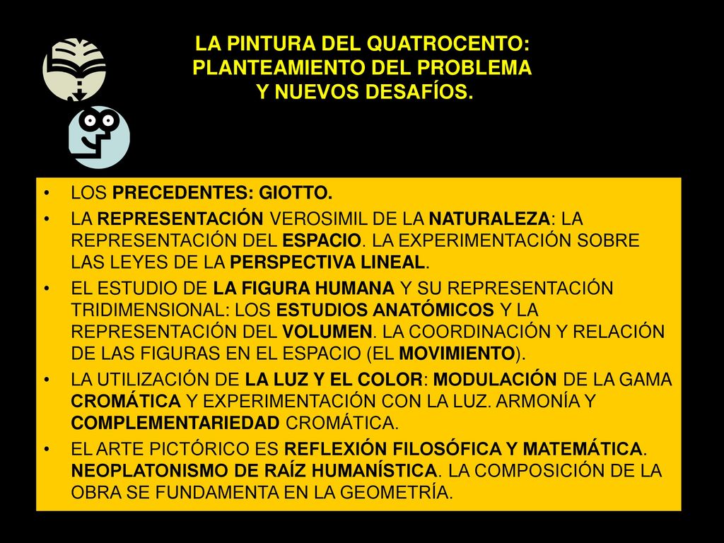 LA PINTURA DEL QUATROCENTO: PLANTEAMIENTO DEL PROBLEMA Y NUEVOS DESAFÍOS.