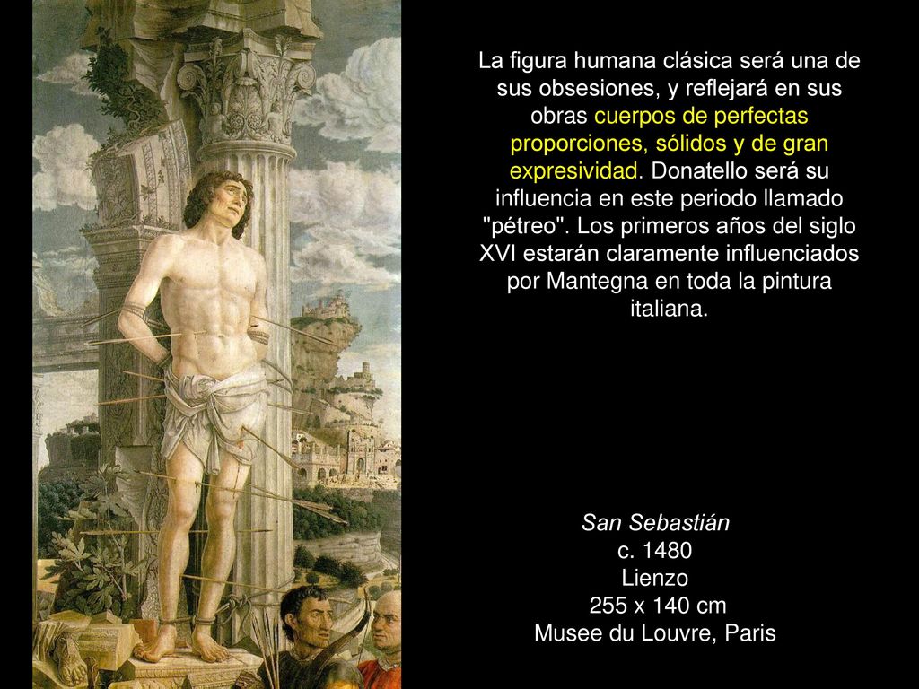 San Sebastián c Lienzo 255 x 140 cm Musee du Louvre, Paris