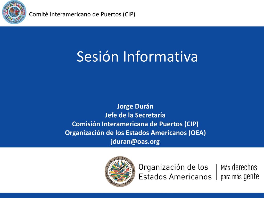 Sesión Informativa Jorge Durán Jefe de la Secretaría