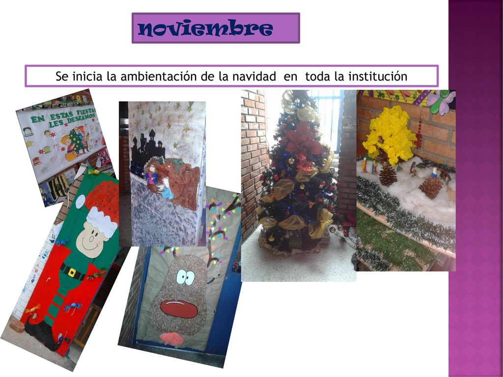 Se inicia la ambientación de la navidad en toda la institución