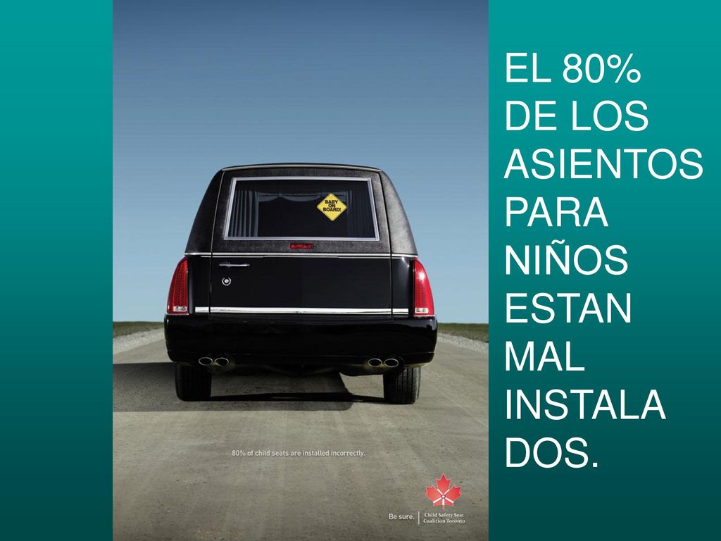 EL 80% DE LOS ASIENTOS PARA NIÑOS ESTAN MAL INSTALA DOS.