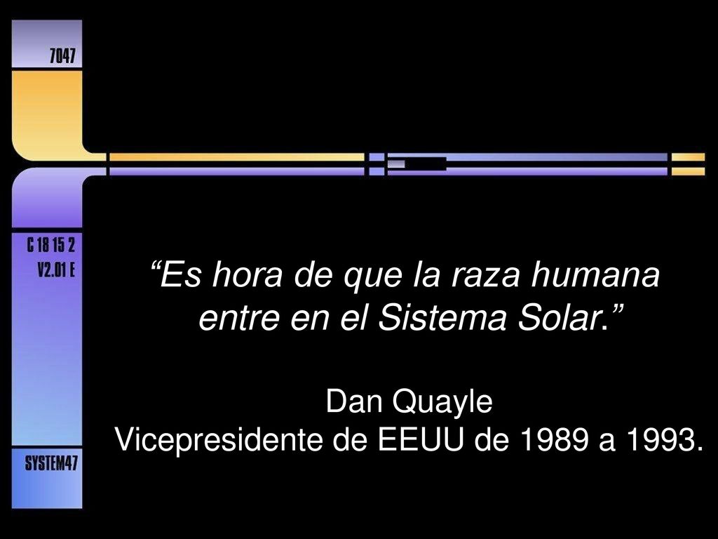 Es hora de que la raza humana entre en el Sistema Solar.