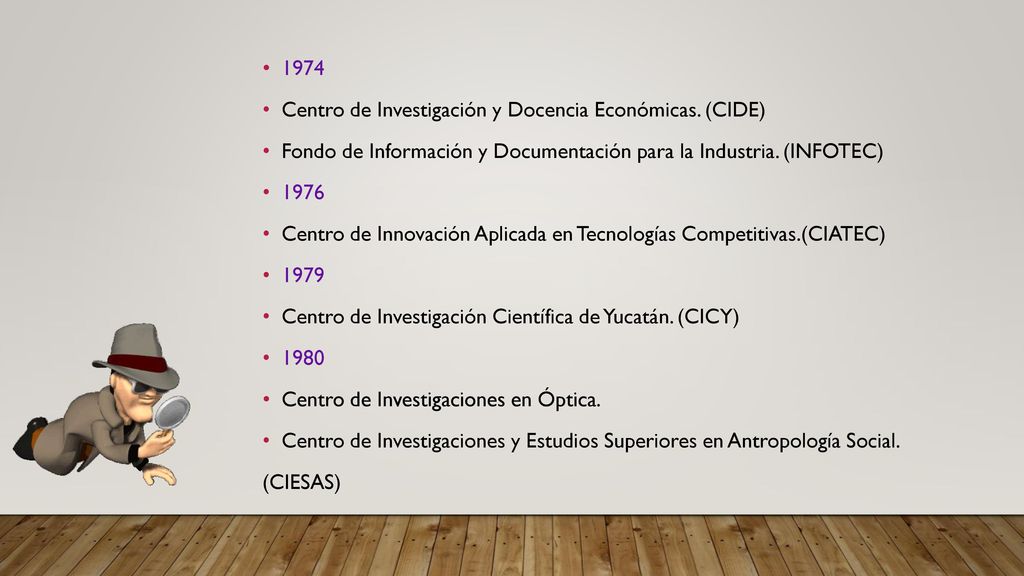 1974 Centro de Investigación y Docencia Económicas. (CIDE) Fondo de Información y Documentación para la Industria. (INFOTEC)