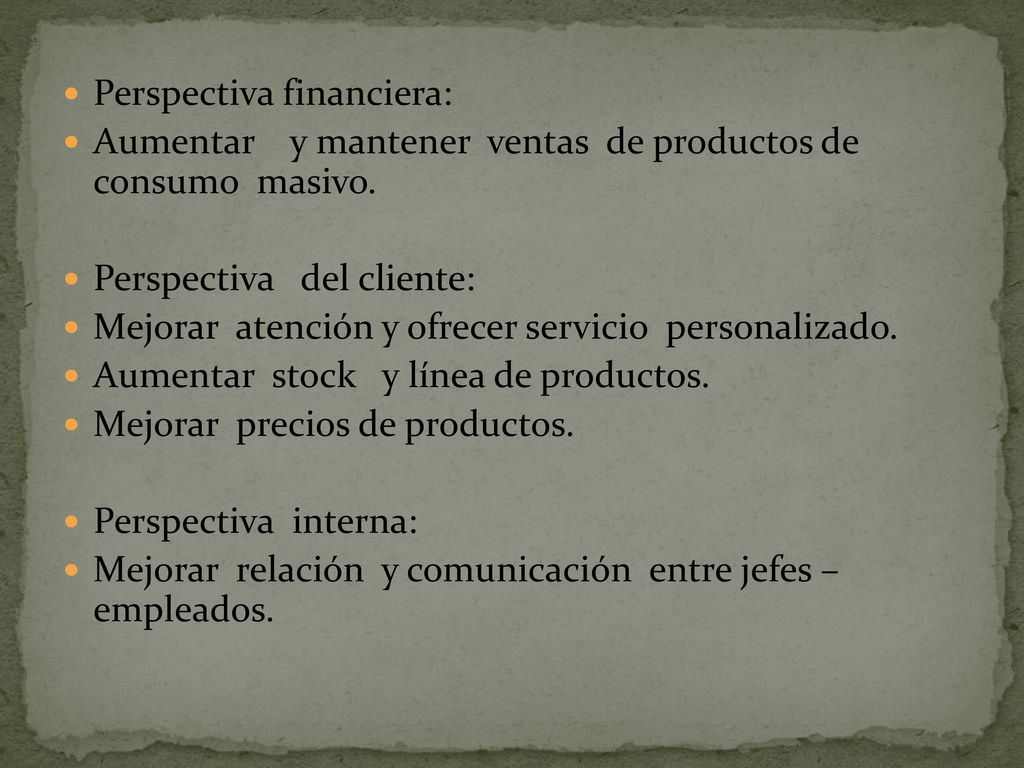 Perspectiva financiera: