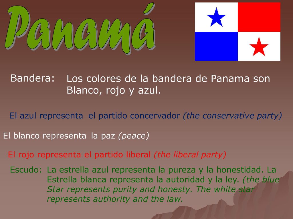 Panamá Bandera: Los colores de la bandera de Panama son
