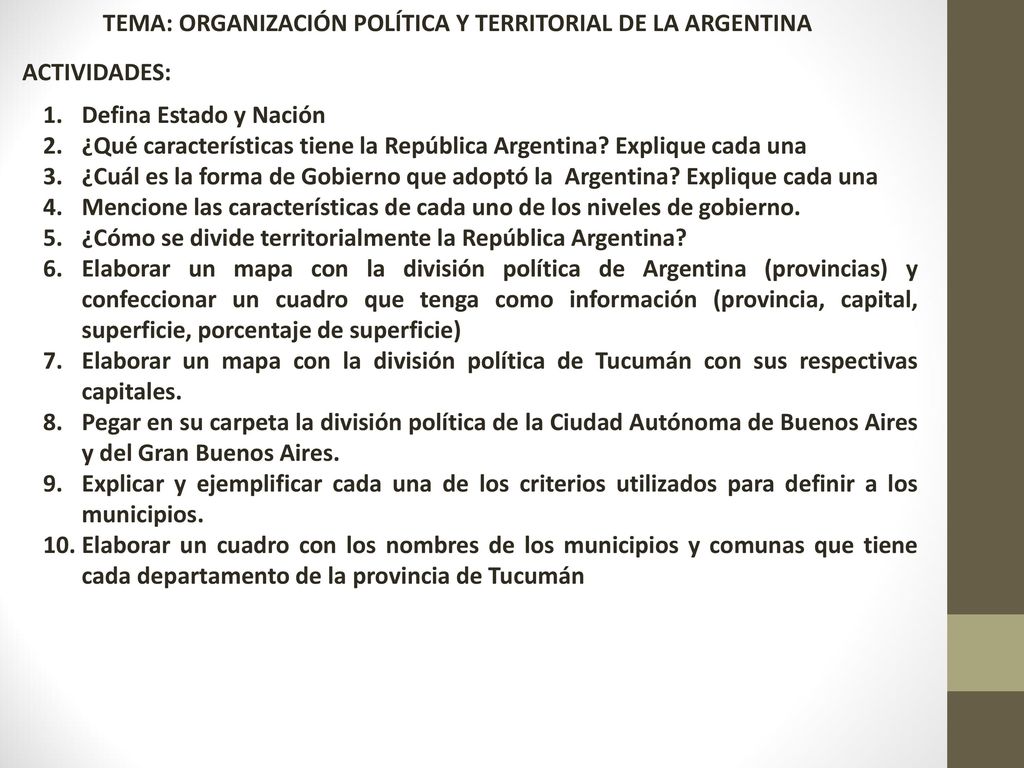 Organizacion Politica Del Estado Argentino Ppt Descargar