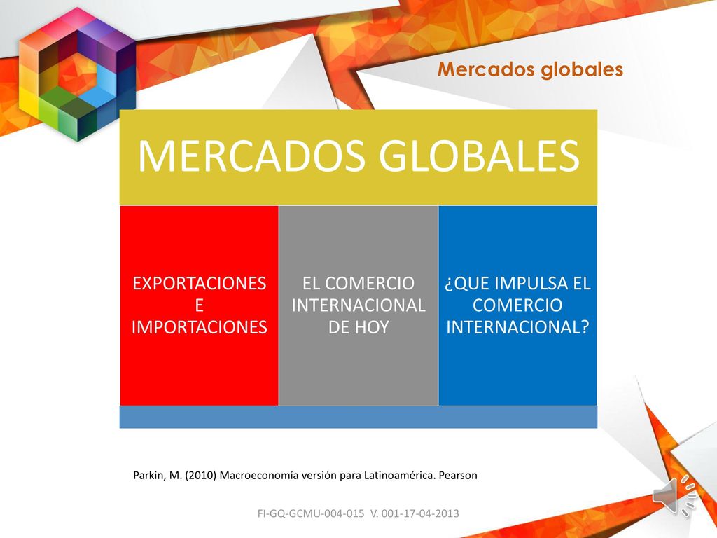 Mercados globales MERCADOS GLOBALES. EXPORTACIONES E IMPORTACIONES. EL COMERCIO INTERNACIONAL DE HOY.
