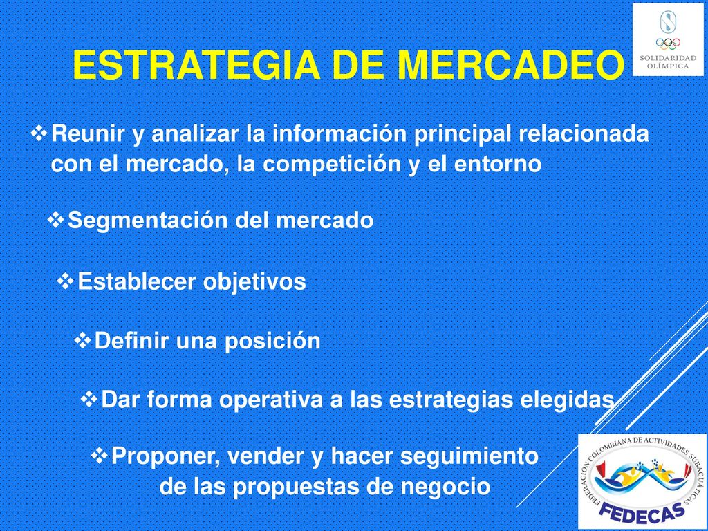 Proponer, vender y hacer seguimiento de las propuestas de negocio