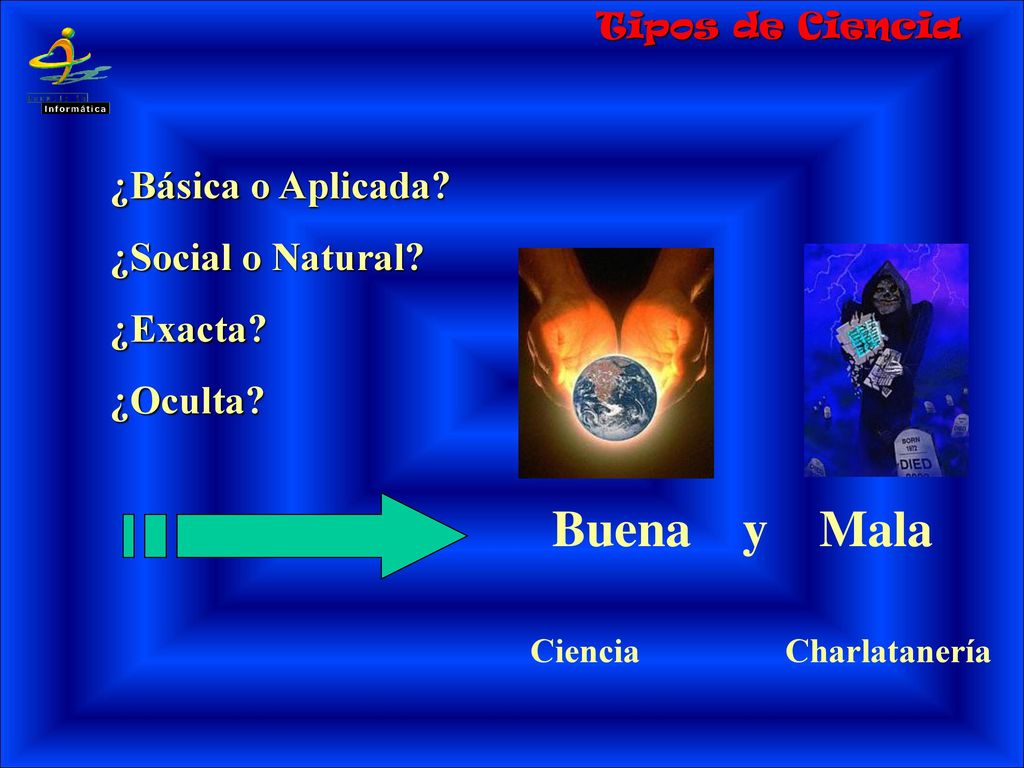 Buena y Mala ¿Básica o Aplicada ¿Social o Natural ¿Exacta ¿Oculta
