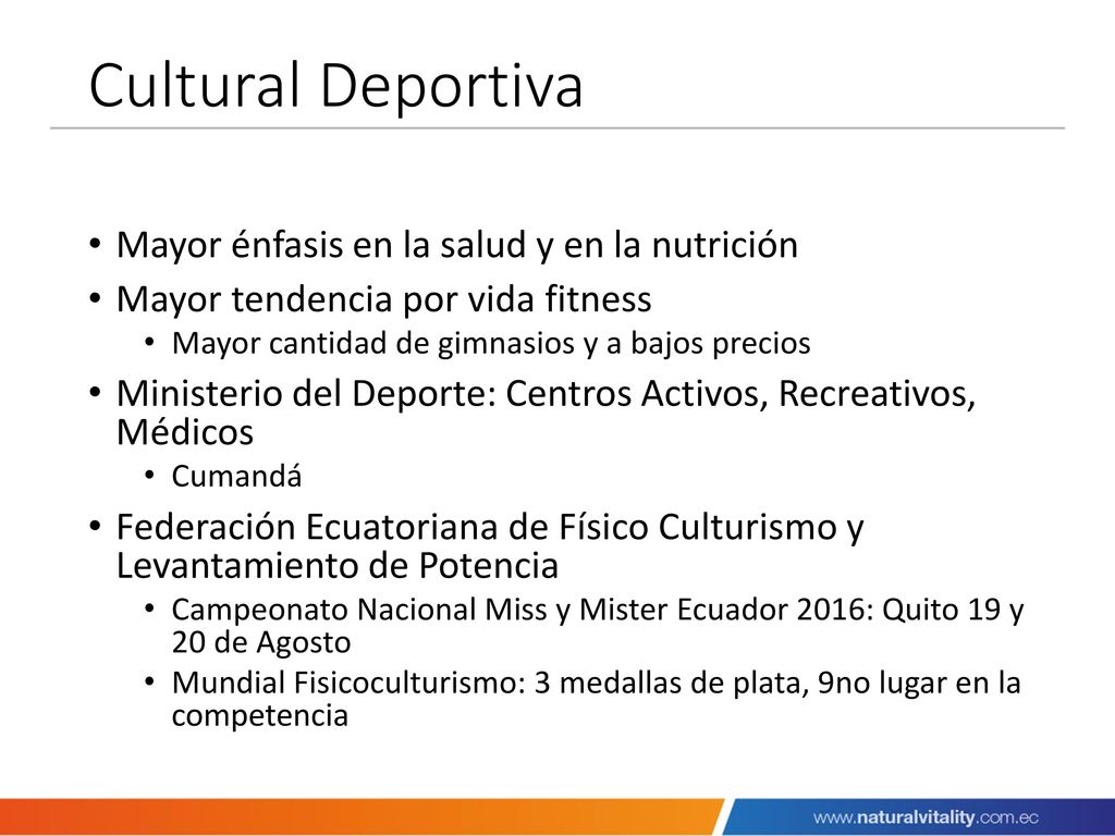 Cultural Deportiva Mayor énfasis en la salud y en la nutrición