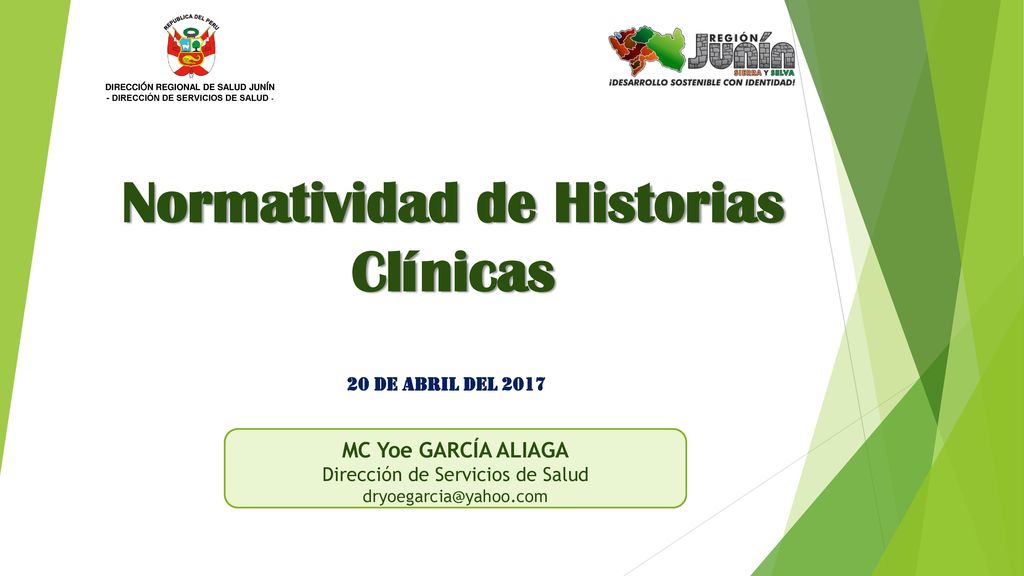 DIRECCIÓN REGIONAL DE SALUD JUNÍN - DIRECCIÓN DE SERVICIOS DE SALUD -