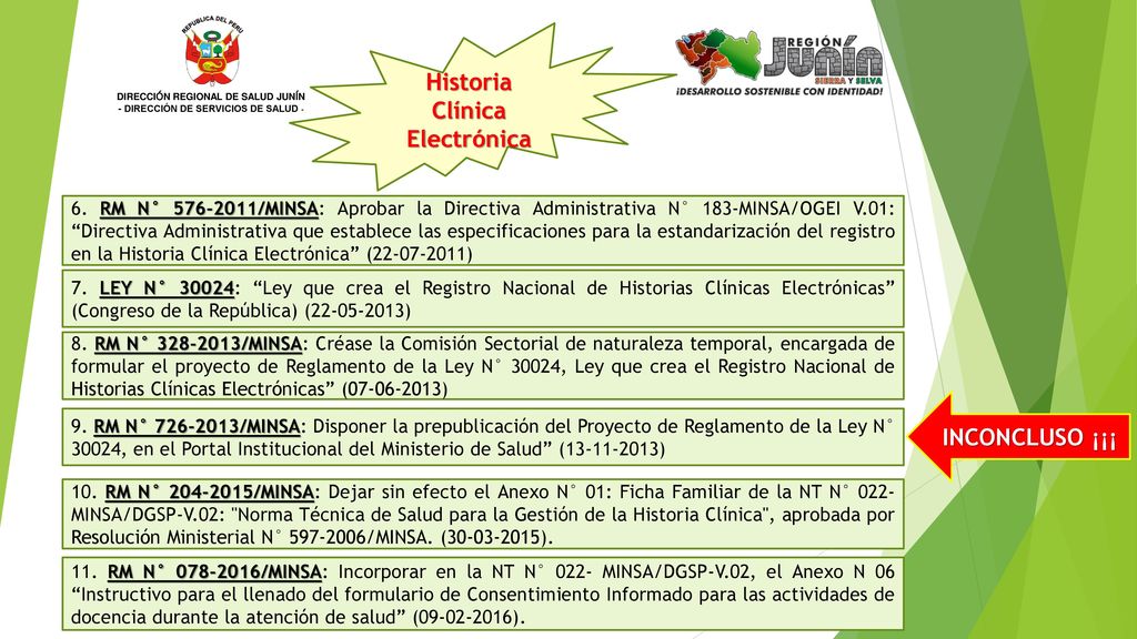 DIRECCIÓN REGIONAL DE SALUD JUNÍN - DIRECCIÓN DE SERVICIOS DE SALUD -