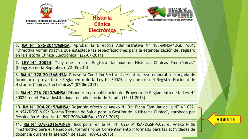 DIRECCIÓN REGIONAL DE SALUD JUNÍN - DIRECCIÓN DE SERVICIOS DE SALUD -