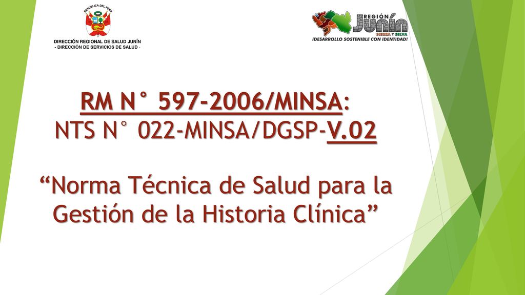 DIRECCIÓN REGIONAL DE SALUD JUNÍN - DIRECCIÓN DE SERVICIOS DE SALUD -