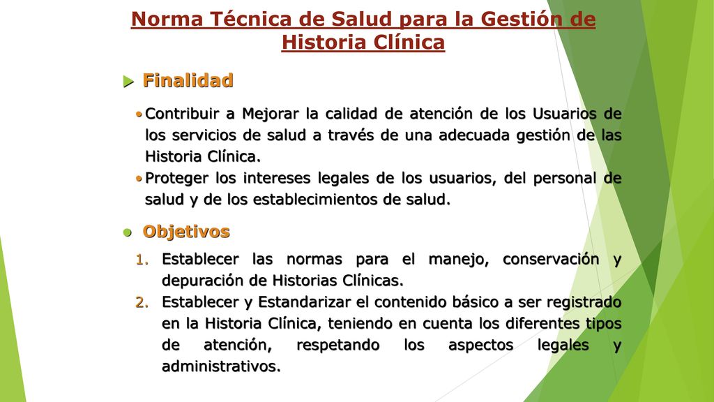 Norma Técnica de Salud para la Gestión de Historia Clínica