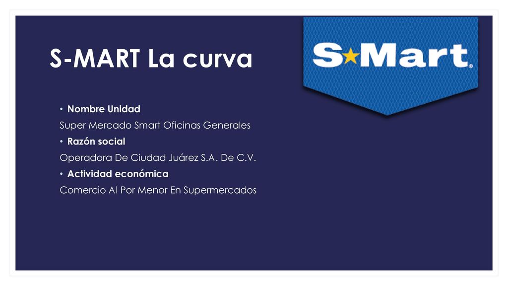 S-MART La curva Nombre Unidad Super Mercado Smart Oficinas Generales