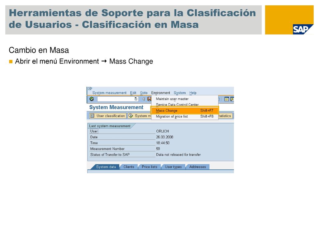 Herramientas de Soporte para la Clasificación de Usuarios - Clasificación en Masa