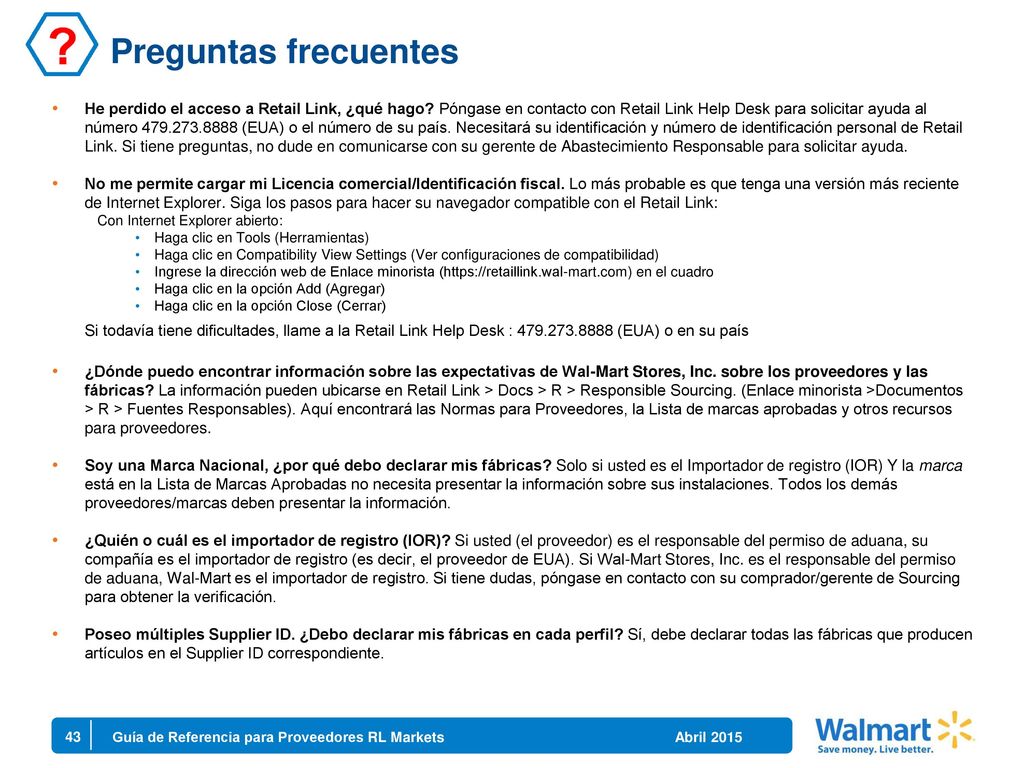 Guia De Referencia Para Proveedores Ppt Descargar