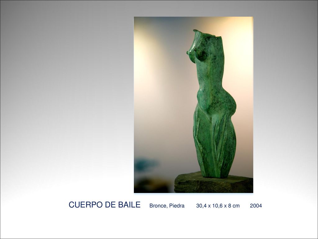 CUERPO DE BAILE Bronce, Piedra 30,4 x 10,6 x 8 cm 2004