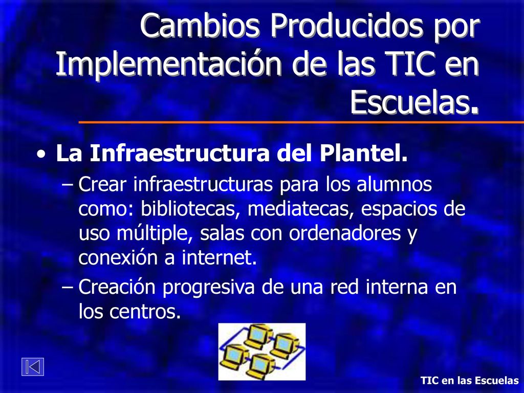 Cambios Producidos por Implementación de las TIC en Escuelas.