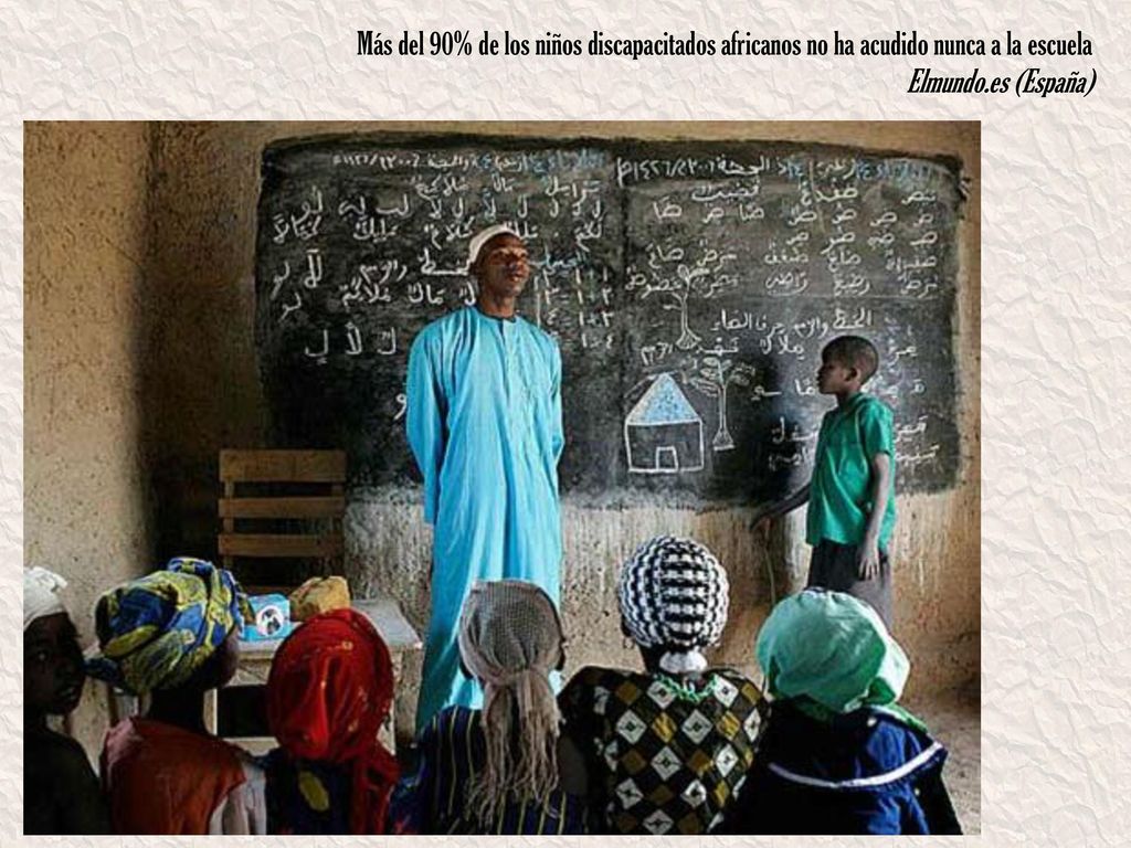 Más del 90% de los niños discapacitados africanos no ha acudido nunca a la escuela