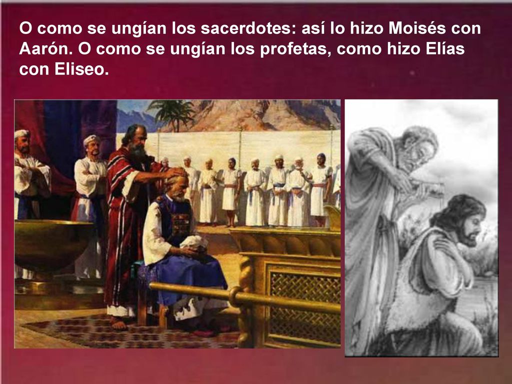 O como se ungían los sacerdotes: así lo hizo Moisés con Aarón