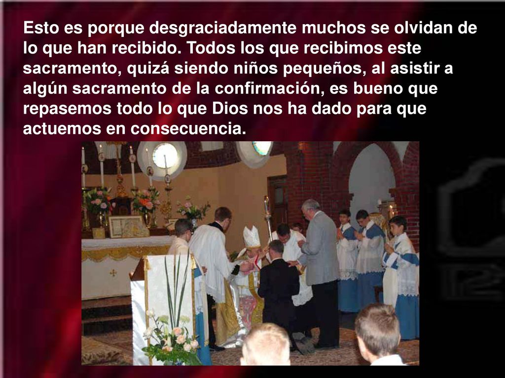 Esto es porque desgraciadamente muchos se olvidan de lo que han recibido.